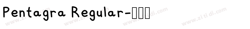 Pentagra Regular字体转换